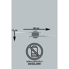 Legacy Sare Aplik Modern Tasarım Gri Renk - Gün Işığı Ledli Banyo - Mutfak - Salon LED Duvar Aplik