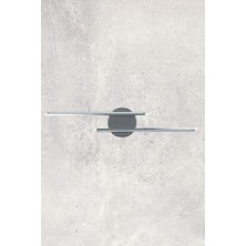 Legacy Sare Aplik Modern Tasarım Gri Renk - Gün Işığı Ledli Banyo - Mutfak - Salon LED Duvar Aplik