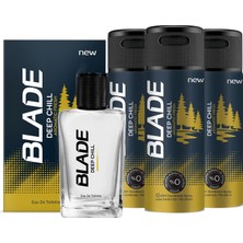 Blade Deep Chill Edt Erkek Parfüm 70 ml & Deodorant 3X150 ml