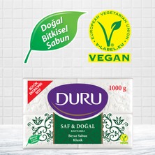 Duru Sabun Klasik Saf ve Doğal 1000 gr Beyaz Banyo Sabunu x 2 Paket