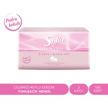 Sofia Skin Love Pudra Kokulu Mendil 100'lü