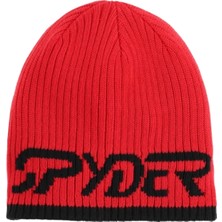 Spyder Erkek Bere Logo Kırmızı