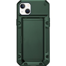 Buff Apple iPhone 13 Slide Armor Kılıf Dark Green