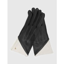 İLVİ Helena Hakiki Deri Siyah Kadın Eldiven