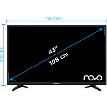 Noyo NY437000A 43" 109 Ekran Uydu Alıcılı Full HD Android Smart LED TV