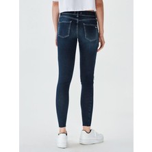 Ltb Lonıa Frınge Clary Düşük Bel Skınny Wash Kadın Jean Pantolon