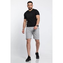 Mishar İtalia Baskılı Cep Fermuarlı Günlük Erkek Şort