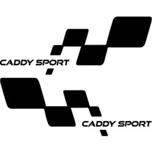 Sönmez Sticker Caddy Sport Sticker - Caddy Sticker - Volkswagen Sticker - Kapı Altı Sticker - Oto Sticker - Araba Sticker