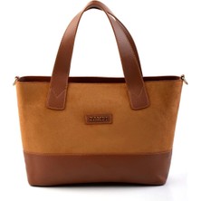 Bambi Taba Süet   Kadın Omuz Çantası C06065051502