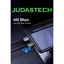 Judas J2 Type-C 5A/100W Şarj ve Data Kablosu - 1mt