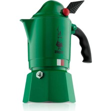 Bialetti Alpina Moka Pot 3 Cup Yeşil