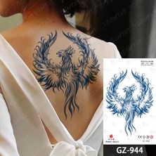 Tattoo 1 Ay Kalıcı Gerçekçi Anka Kuşu Figürlü Geçici Dövme Yapıştırma Tattoo