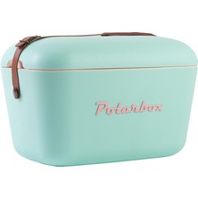 Polarbox Classic Deri Kayışlı Soğuk ve Sıcak Termos Çanta 20 L Su Yeşili & Pembe