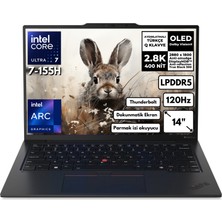 Lenovo Thinkpad X1 Carbon G12 Ultra 7-155H 32-Gbddr5 2 Tbssd 14" OLED Touch Windows 11 Pro 21KC00B7TX Bt2