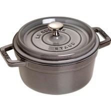 Staub Döküm Tencere Yuvarlak 20 cm Grafit Gri