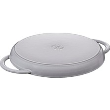 Staub Döküm Izgara Tava Çift Kulplu 30 cm Gri