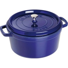 Staub Döküm Tencere Yuvarlak 28 cm  Koyu Mavi