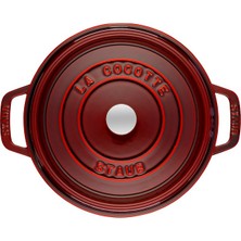 Staub La Cocotte Döküm Tencere Yuvarlak 28 cm Bordo