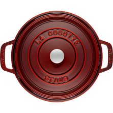 Staub La Cocotte Döküm Tencere Yuvarlak 28 cm Bordo