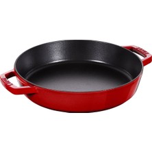 Staub Döküm Izgara Tava Çift Kulplu Yuvarlak 26 cm Kiraz