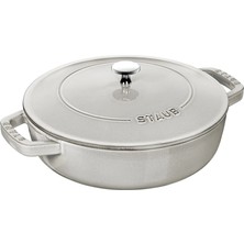 Staub Chistera Döküm Tencere 26 cm Trüf Beyaz