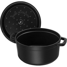 Staub Döküm Tencere Yuvarlak 28 cm Siyah