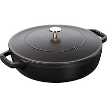 Staub Chistera Döküm Tencere 24 cm Siyah