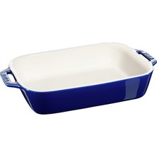 Staub Seramik Dikdörtgen Fırın Kabı 27 x 20 cm Lacivert