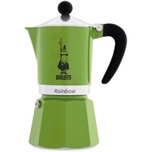 Bialetti Rainbow Moka Pot 3 Cup Yeşil