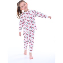 Miny Kids Paw Petrol Desenli Beyaz Çocuk Pijama Takımı