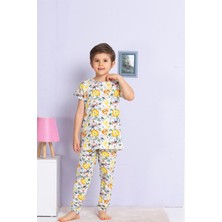 Miny Kids Hayvan Desenli Renkli Pijama Takımı