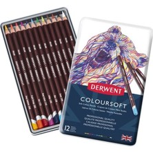 Derwent Coloursoft Kuru Boya Kalemi 12 Renk