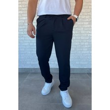 Erkek Bel Lastikli Duble Paça Jogger Pantolon P-00013730
