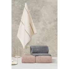 Varol Kare Serisi Micro Cotton 30X50CM 3 Lü Havlu Seti