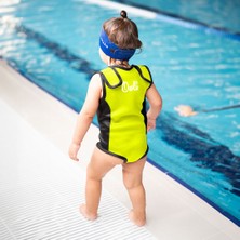 Owli Swimwarm Üşütmeyen Bebek Mayosu Neon Sarı - Siyah