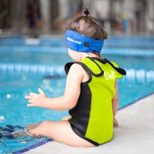 Owli Swimwarm Üşütmeyen Bebek Mayosu Neon Sarı - Siyah