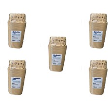 Dolphin Muffin Kare Kağıt Kraft Desenli Sarı Kek Kalıbı - 50 Adetlik 5 Paket