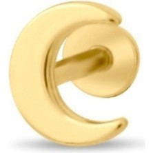 Altın Ay Tragus Piercing