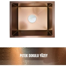 GL General 45X40 Bakır Petek Dokulu Çelik Mutfak Eviyesi 304 Paslanmaz Çelik 1mm