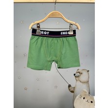 Minykids Düz Yeşil Renk Boxer