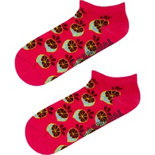 Greyfurt Desenli Patik Çorap