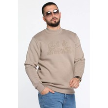 Mishar İtalia Erkek Ön Baskılı Şardonlu Üç Iplik Sweatshirt