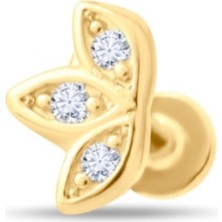 Altın Lotus Tragus Piercing