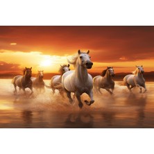 Aden Atlar Kanvas Tablo