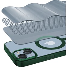 Buff Apple iPhone 13 Magsafe Slim Fit Kılıf Dark Green