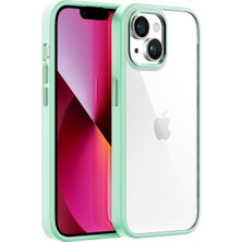 Buff Apple iPhone 13 New Air Bumper Kılıf Light Green