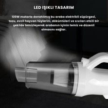 Polham 120W Kablosuz Ultra Çekim Güçlü Kuru Islak Araç Süpürgesi El Tipi Taşınabilir Ev Süpürgesi