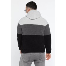 Mishar İtalia Kapüşonlu Kanguru Cepli Erkek Peluş Sweatshirt