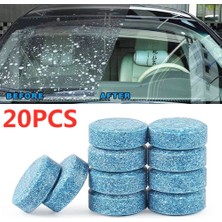 Zhuxi Shop B 10 Parça Pcs Araba Efervesan Tablet Rüzgarlık Temizleyici Silecek Temizleme Tableti Katı Yıkayıcı Evrensel Ev Tuvalet Cam Pencere (Yurt Dışından)