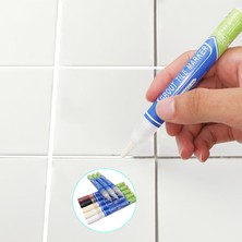 Zhuxi Shop B Kremsi Beyaz Renkli Su Geçirmez Fuga Tamir Kalemi Beyaz Fuga Dolgu Kalemi Küf Önleyici Duvar Porselen Banyo Boya Temizleyici (Yurt Dışından)